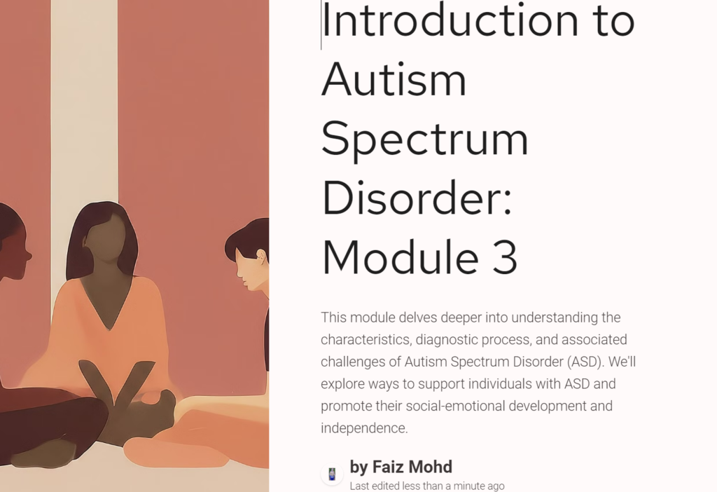 Autism Spectrum Disorder: Module 3 Answer Key