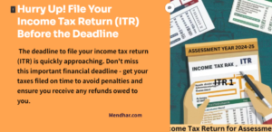 ITR for the Assessment Year 2024-25