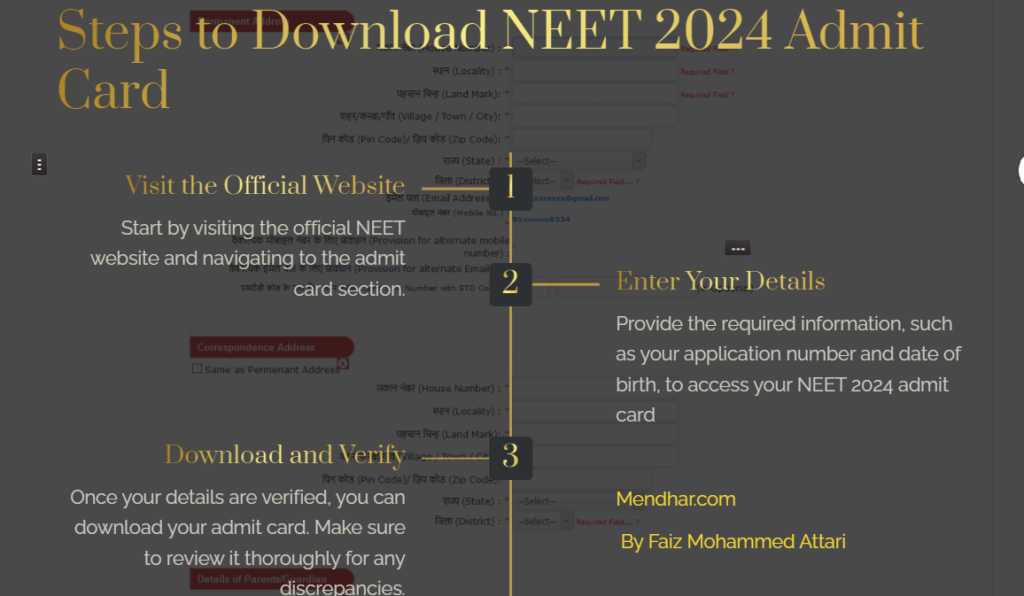A Guide to Successfully Downloading Your NEET 2024 Admit Card