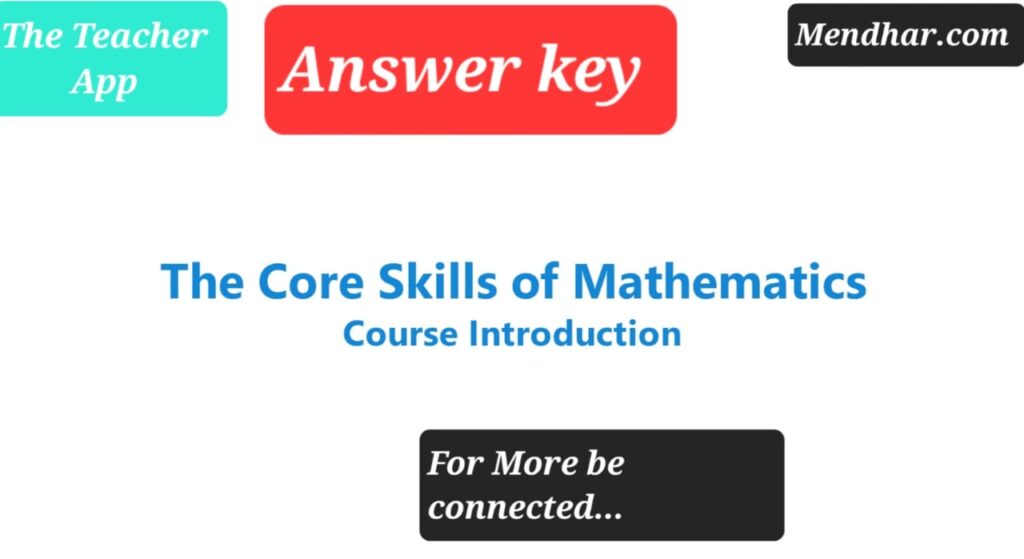 The Core Skills of Mathematics