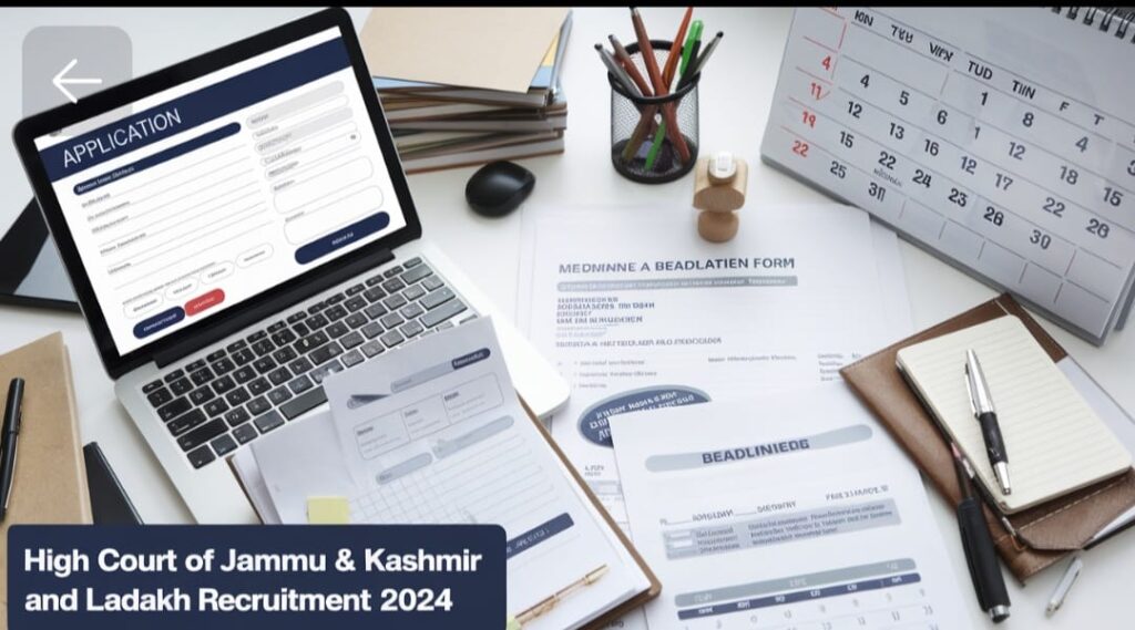 "Apply for Junior Assistant, Steno-Typist, System Officer, and System Assistant positions in the High Court of Jammu & Kashmir and Ladakh."