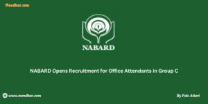 NABARD has released a total of 108 vacancies for the position of Office Attendant