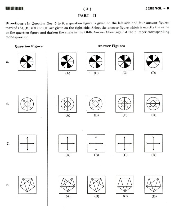 JNVST Previous Year Question Booklet for 9th Class