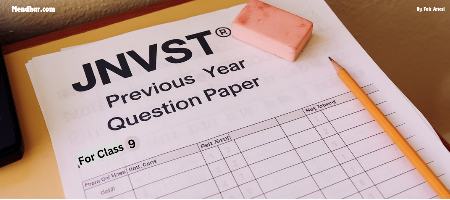 JNVST Previous Year Question Booklet for 9th Class