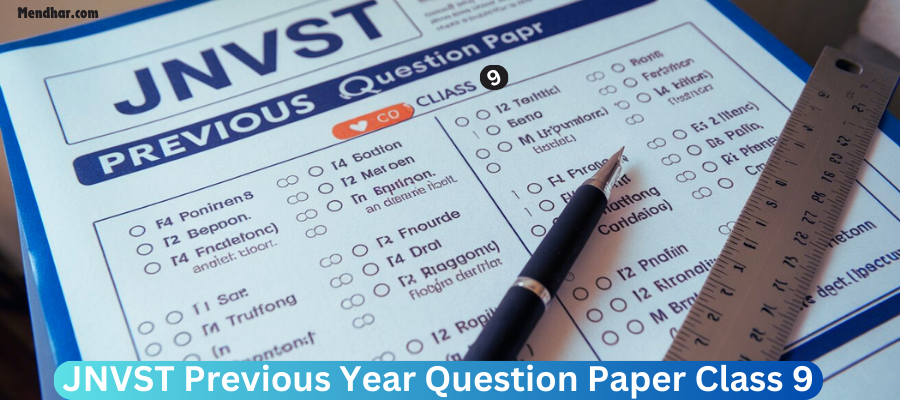 JNVST Previous Year Question Booklet for 9th Class