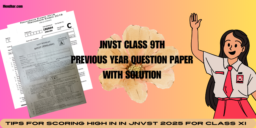 JNVST 2025 Sample Papers for Class IX