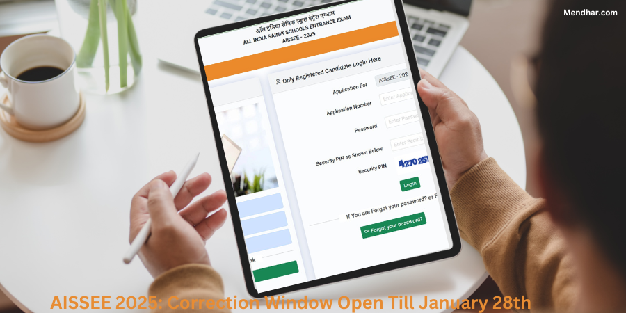 AISSEE 2025: Correction Window Open Till January 28th