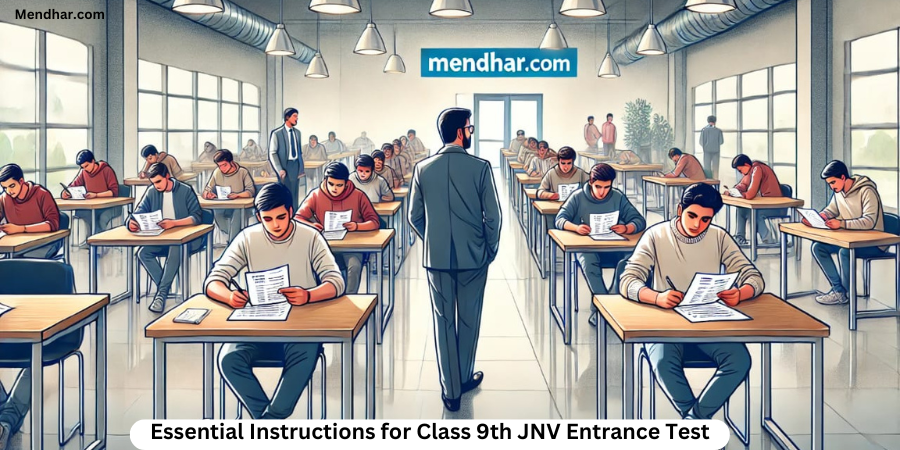 Essential Instructions for Class 9th JNV Entrance Test