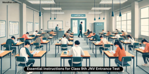 Essential Instructions for Class 9th JNV Entrance Test