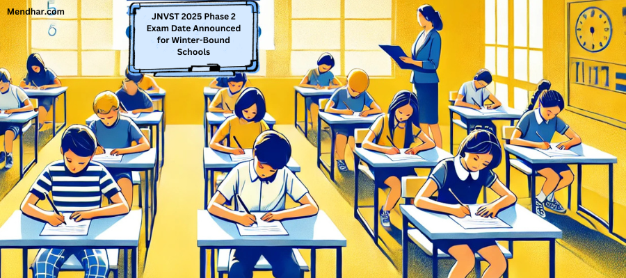 JNVST VI Exam Date Announced for Winter-Bound Schools