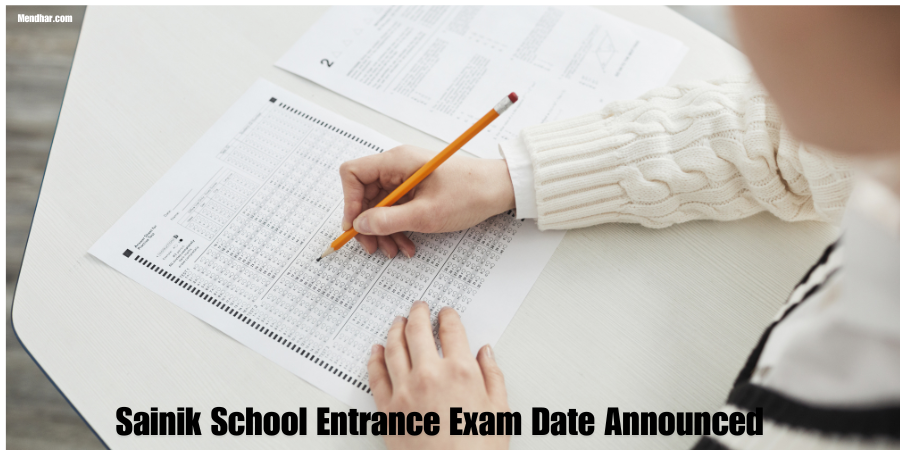 Sainik School Entrance Exam Date Announced