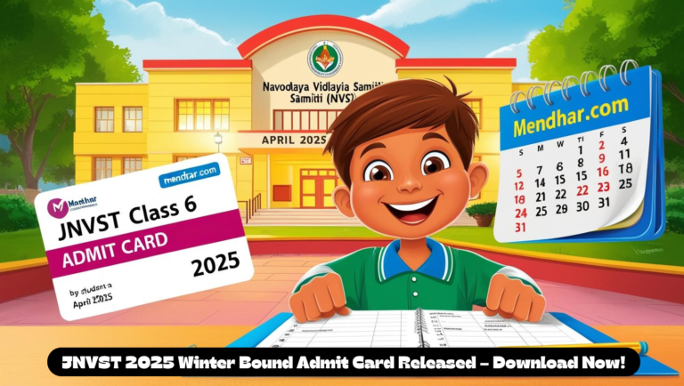 JNVST 2025 Winter Bound Admit Card Released – Download Now!