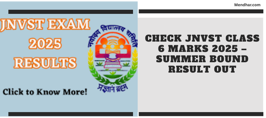 Check JNVST class 6 marks