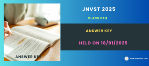 Answer Key for JNVST Class VI Held on 18-01-2025