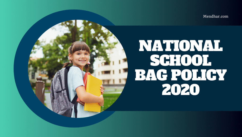National School Bag Policy 2020