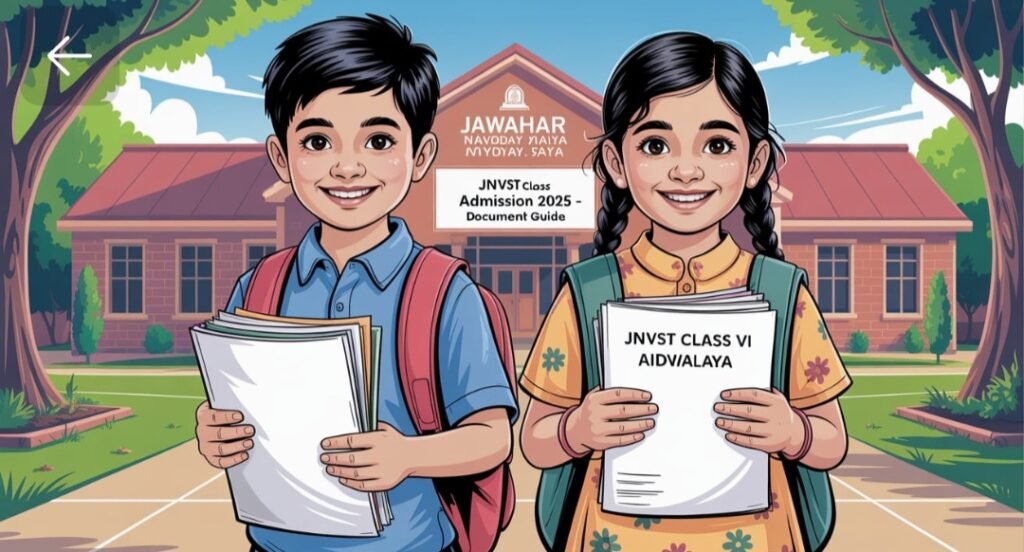 Jawahar Navodaya Vidyalaya Admission format class VI