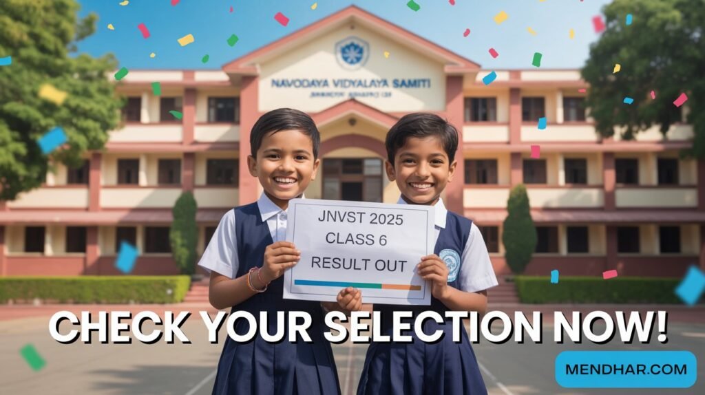 JNVST 2025 Class 6 Result OUT