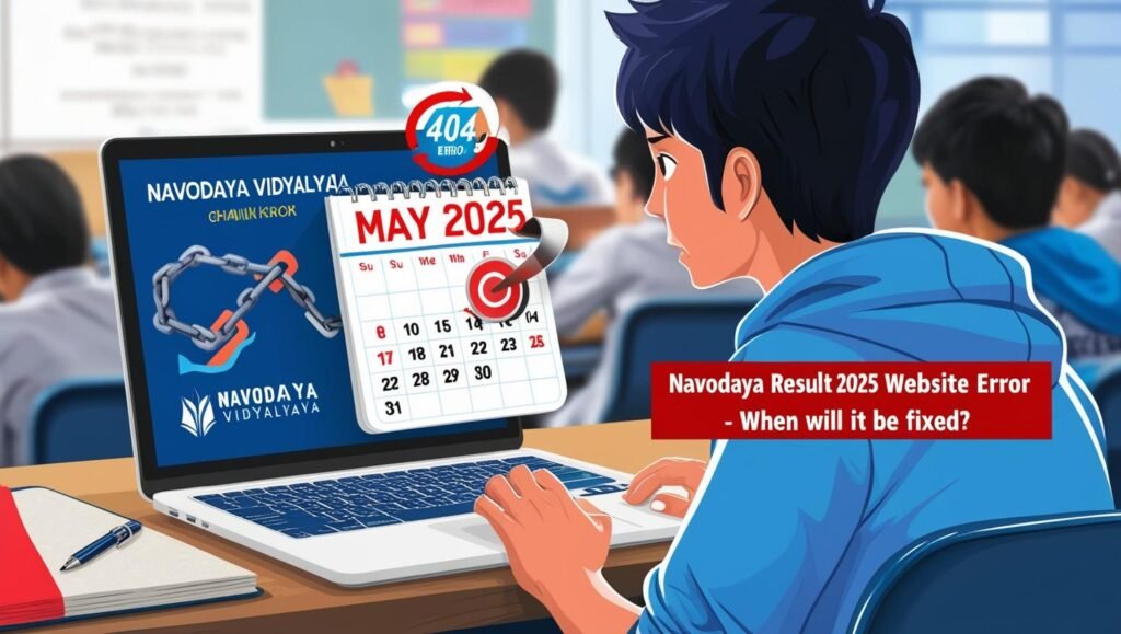 Navodaya Result 2025 Website Error – When Will It Be Fixed?