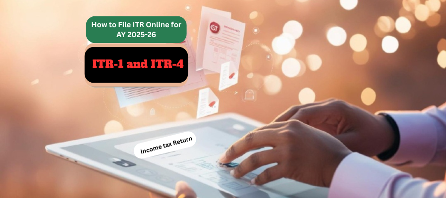 How to File ITR-1 and ITR-4 Online for AY 2025-26