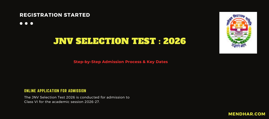 JNV Selection Test 2026