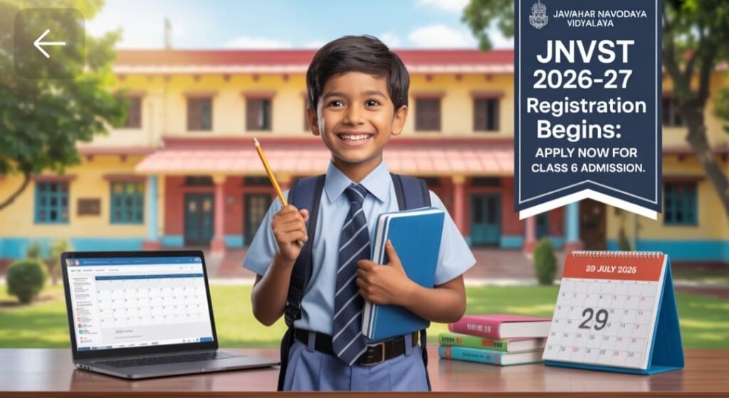 JNVST 2026-27 Registration Begins