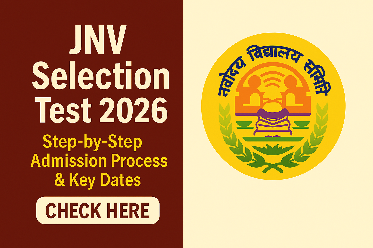 How to Apply for Class VI JNVST 2026-27