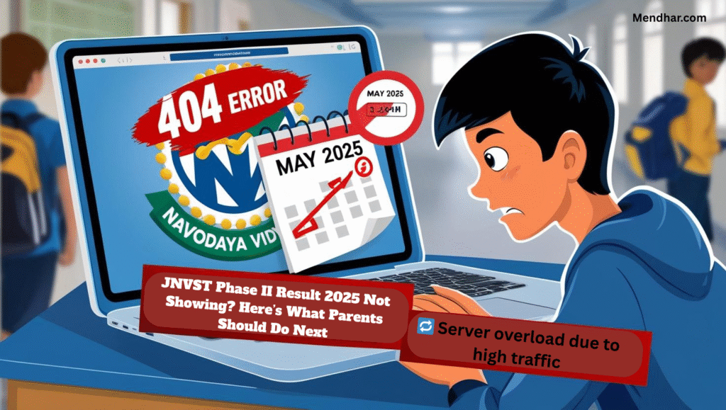 JNVST Phase II Result 2025 Not Showing?
