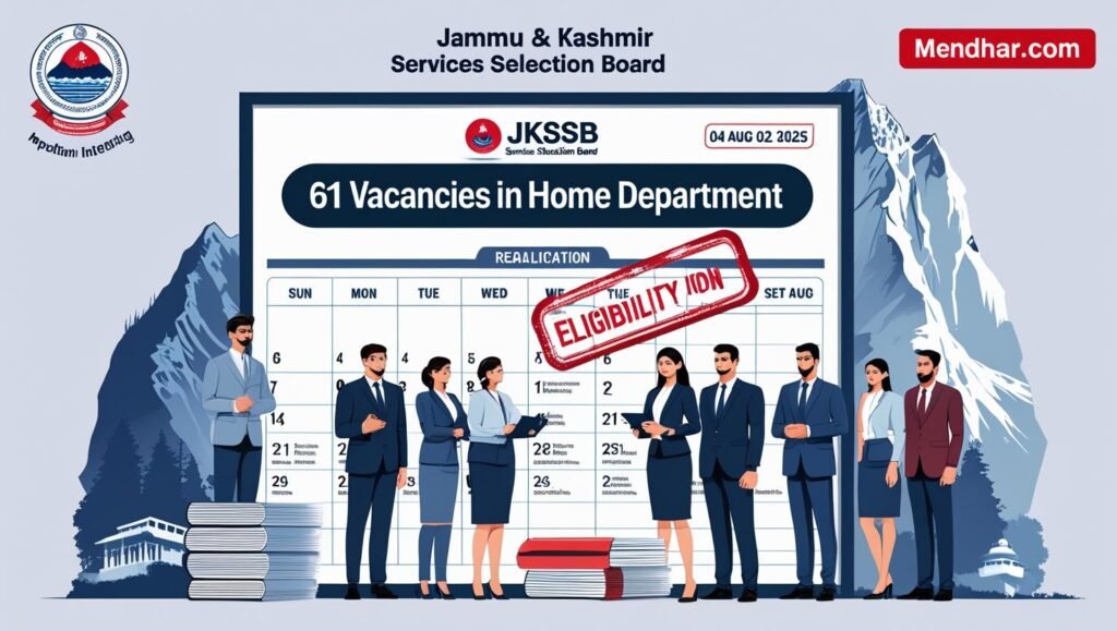 JKSSB Recruitment 2025: Apply for 61 Home Department posts