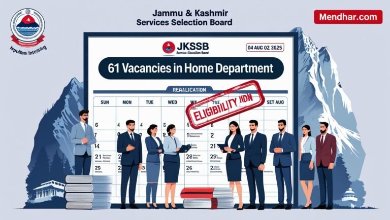 JKSSB Recruitment 2025: Apply for 61 Home Department posts