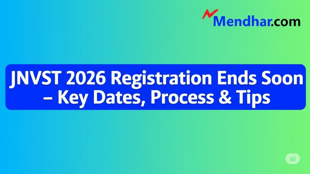 JNVST 2026 Registration Ends Soon – Key Dates, Process & Tips