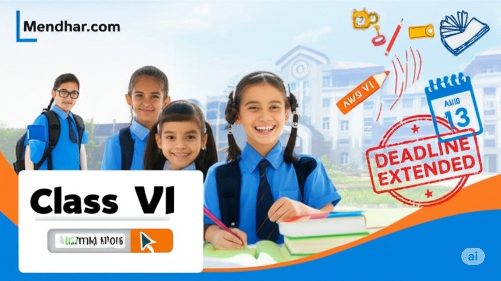 JNVST 2026 Class VI Admission Deadline Extended to August 13