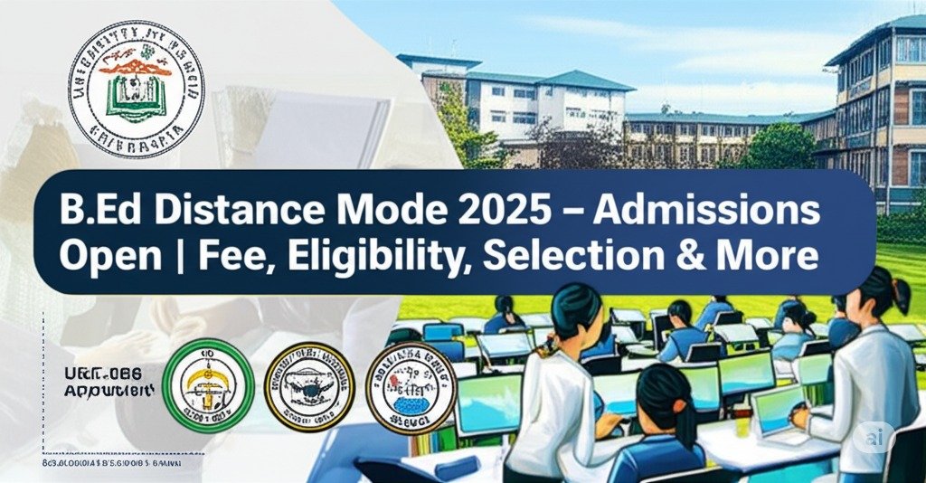 B.Ed Distance Mode 2025