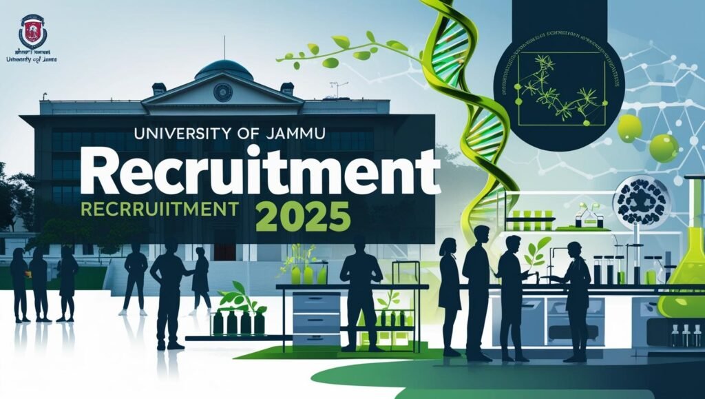 University of Jammu Recruitment 2025: Project Associate, Project Assistant, and Field Assistant Vacancies