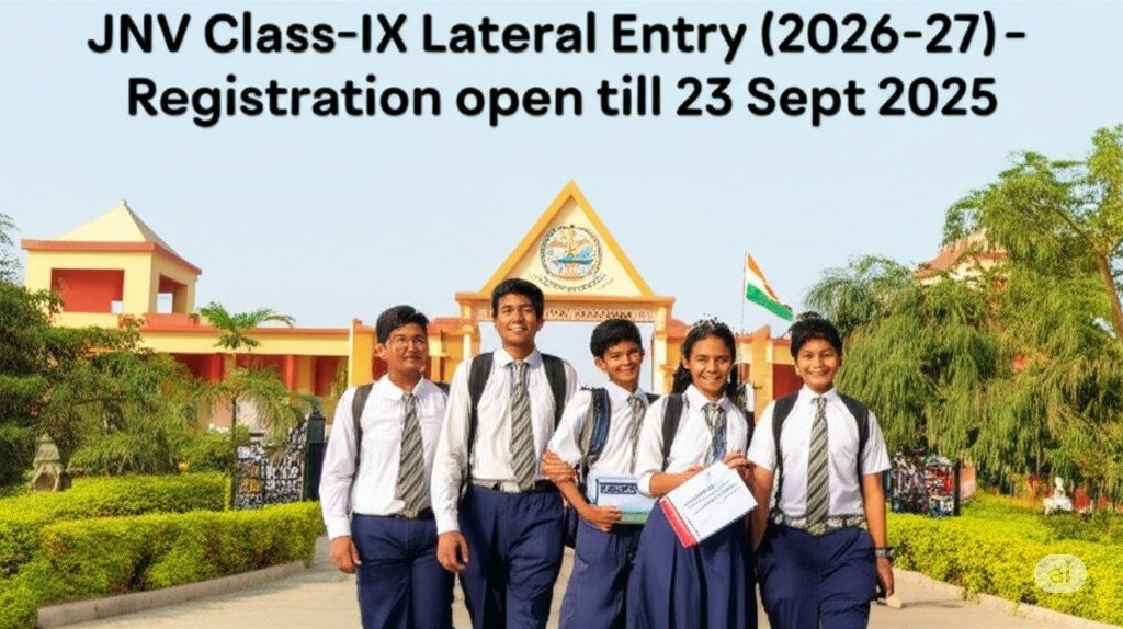 JNV Class IX Lateral Entry 2026