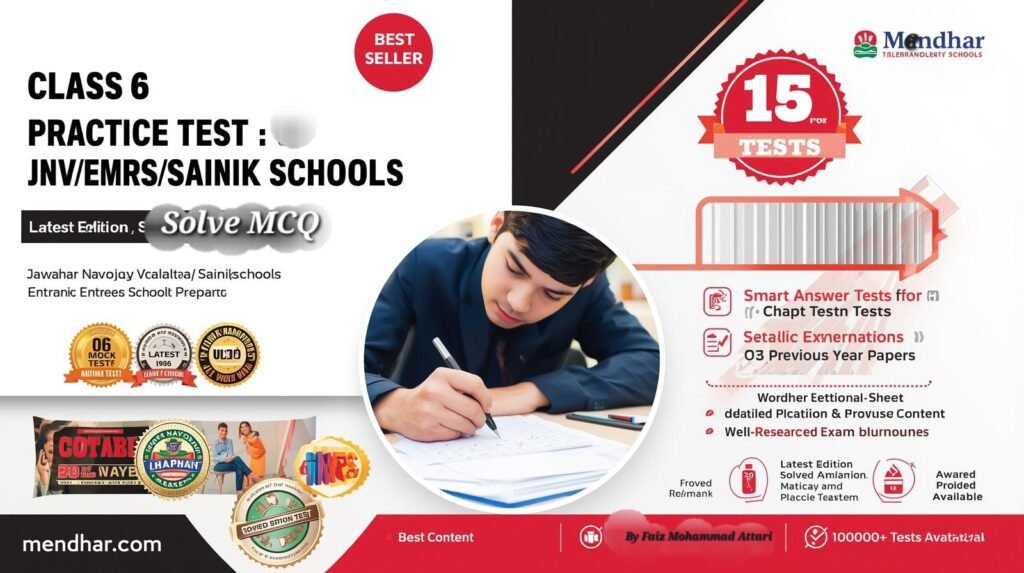 Class 6 Practice Test for JNV/EMRS/Sainik Schools
