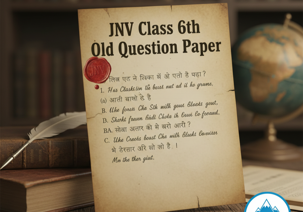 JNV Class 6Th Old Question Papers
