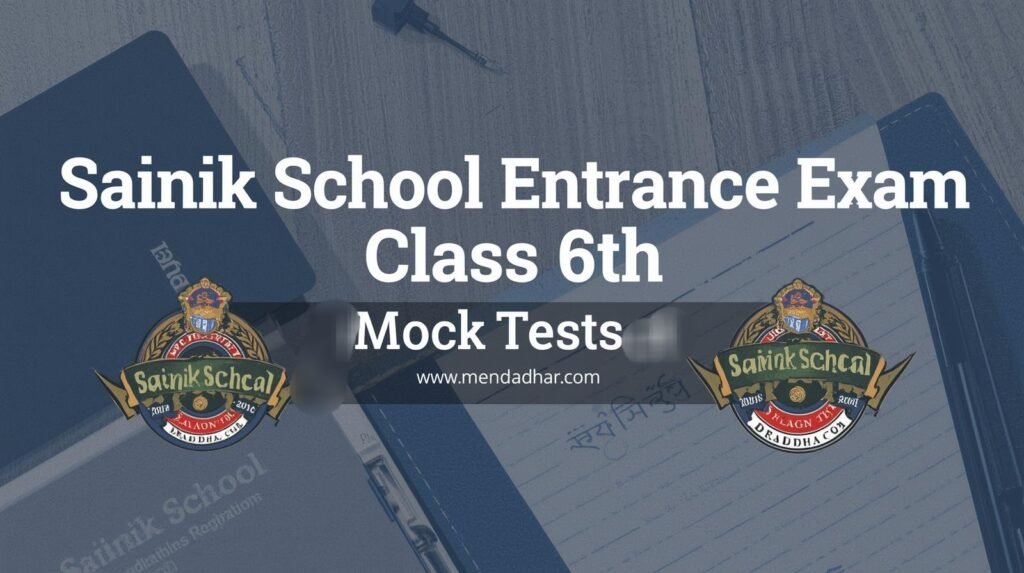 Mock Test Sheet for Class 6th : Sainik School Entrance Exam