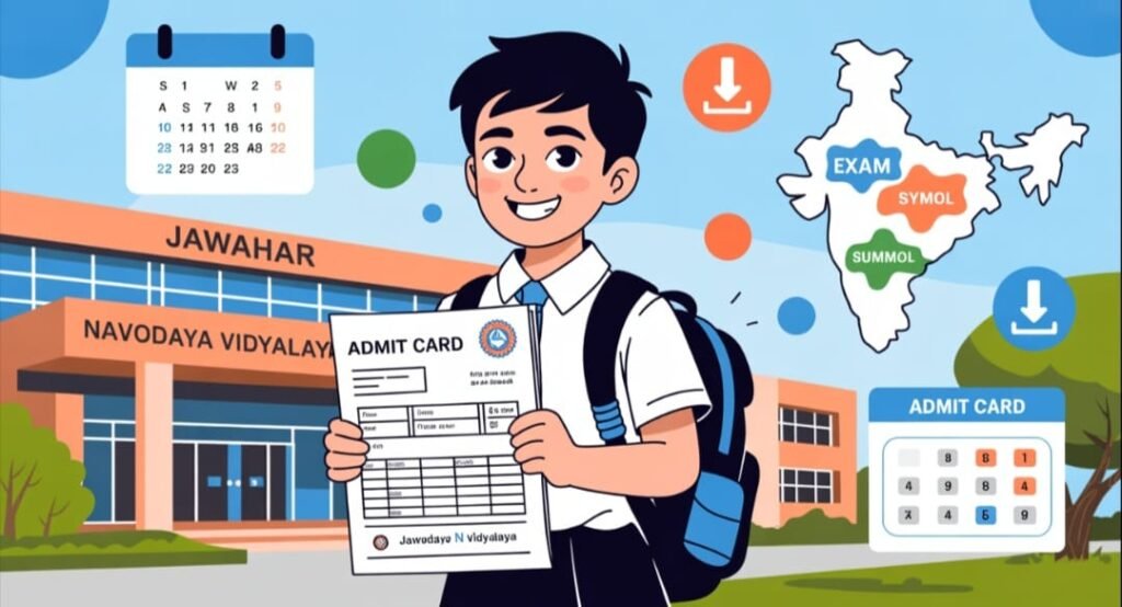 Download Class 6th JNV Admit Card for Summer Bound
