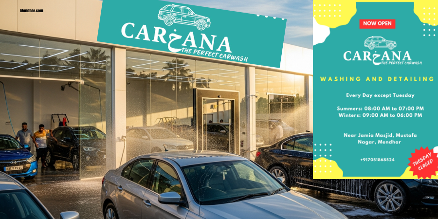 Carخana Car Wash in Mendhar – Premium Car Washing Services at Affordable Prices