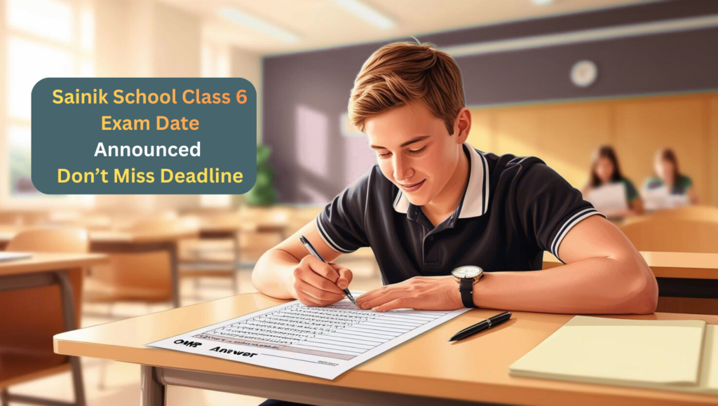 Sainik School Class 6 Exam Date Announced – Don’t Miss Deadline