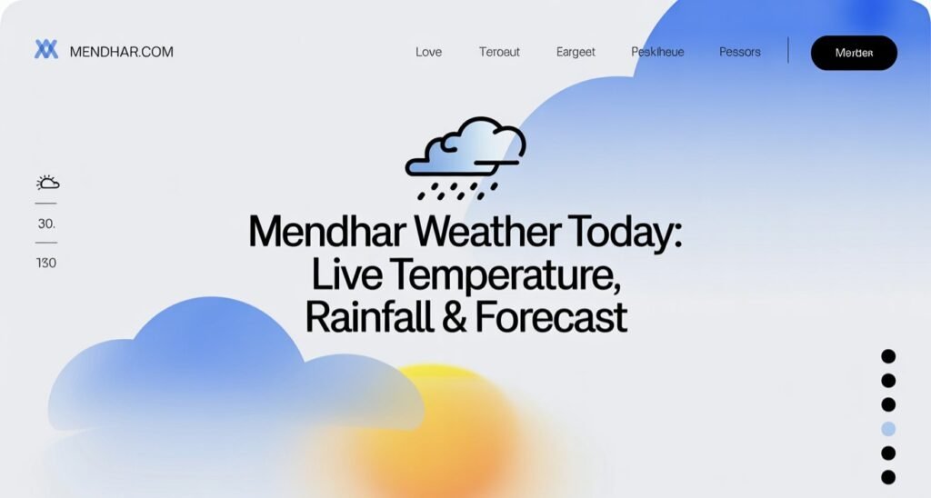 Mendhar Weather Today: Live Temperature, Rainfall & Forecast