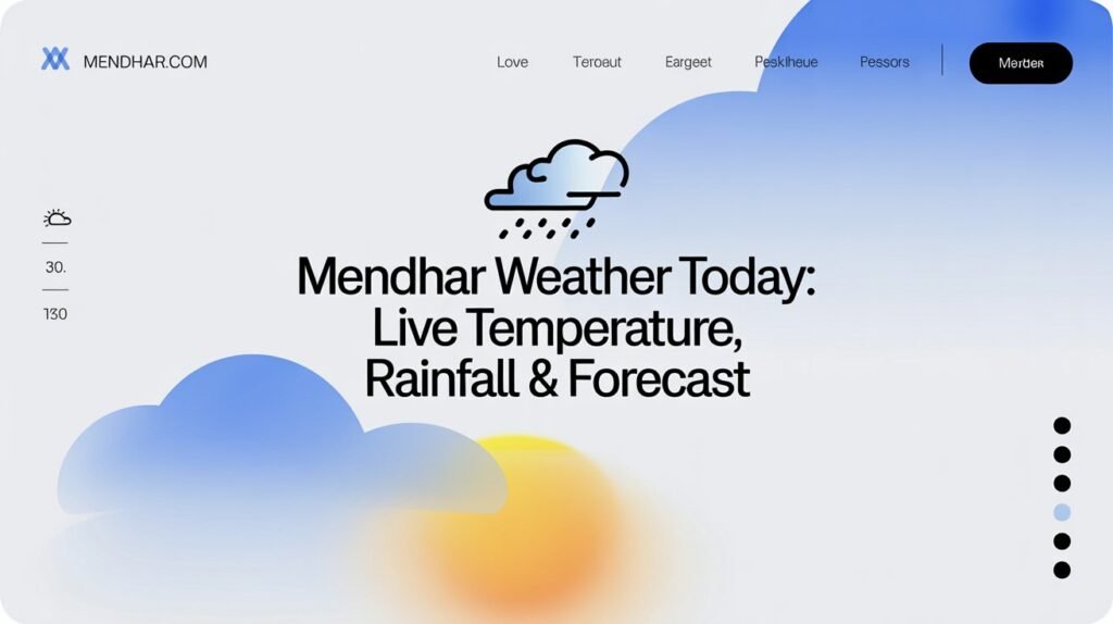 Mendhar Weather Today: Live Temperature, Rainfall & Forecast