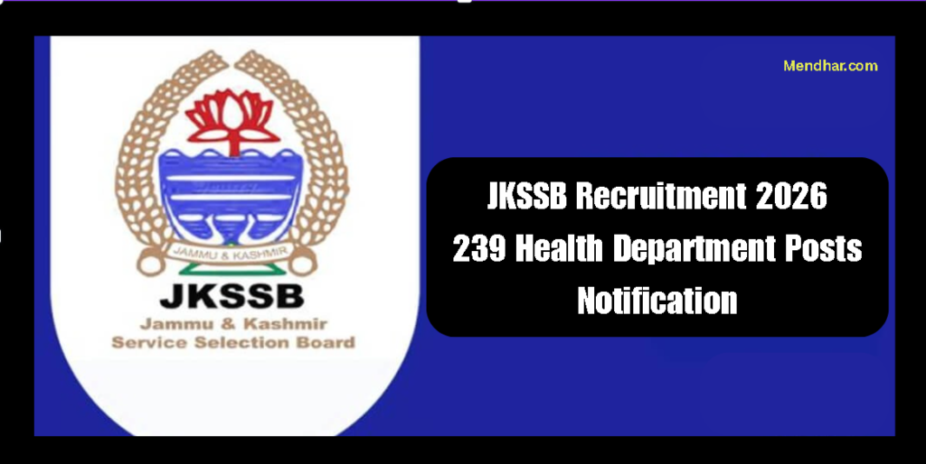 JKSSB Recruitment 2026