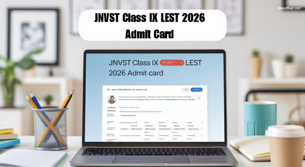 JNVST Class IX LEST 2026 Admit Card Out
