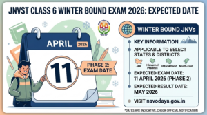 JNVST Class 6 Winter Bound Exam 2026: Expected Date