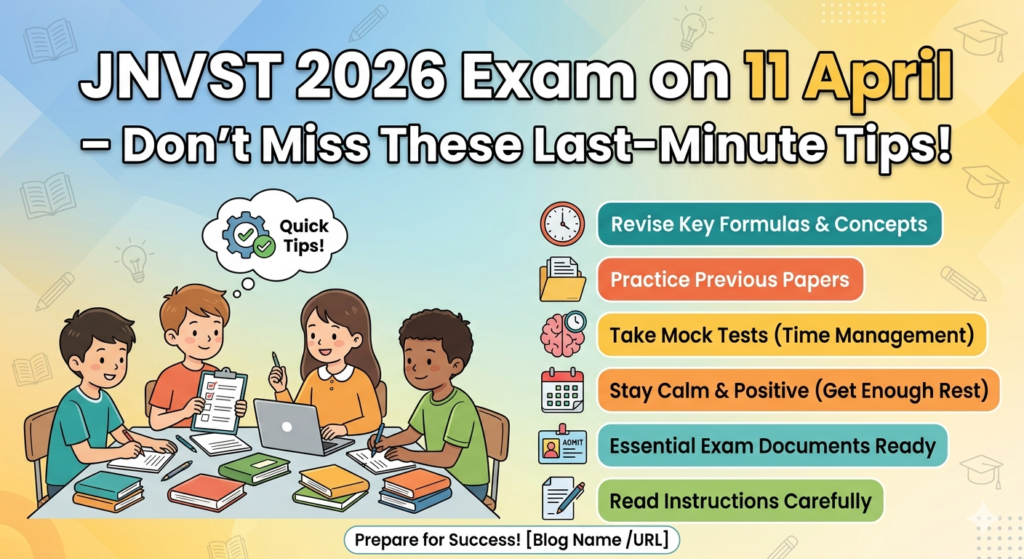 JNVST 2026 Exam on 11 April