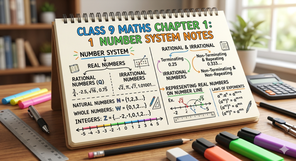 Class 9 Maths Chapter 1 Number System Notes.