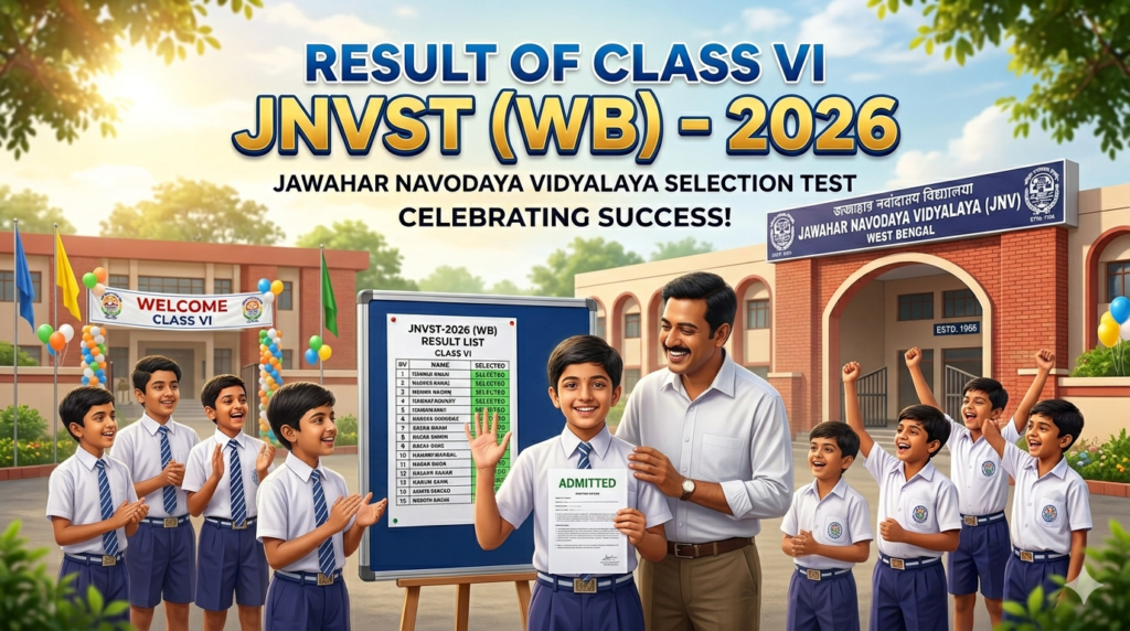 Result of Class VI JNVST (WB) – 2026