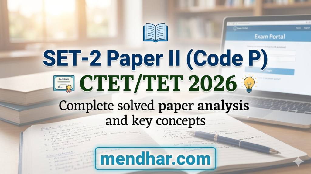 CTET/TET 2026 SET-2 Paper II
