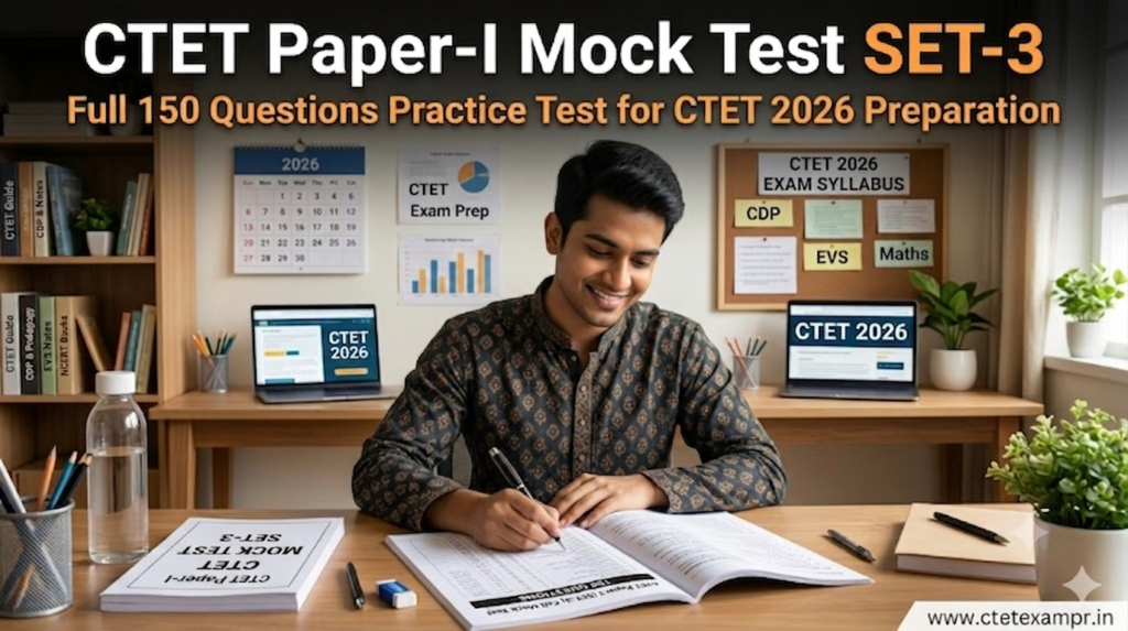 CTET Paper-I Mock Test SET-3